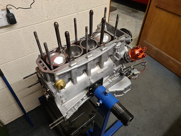 In the Workshop/Restoration. Twin cam engine rebuild